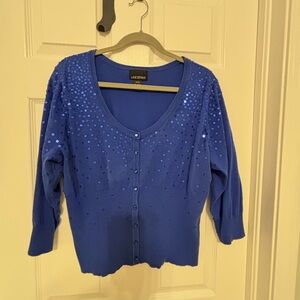 Lane Bryant Royal Blue Knit Top